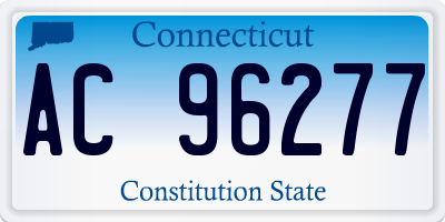 CT license plate AC96277