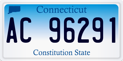 CT license plate AC96291