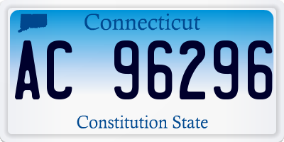 CT license plate AC96296