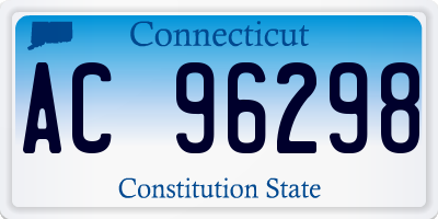 CT license plate AC96298