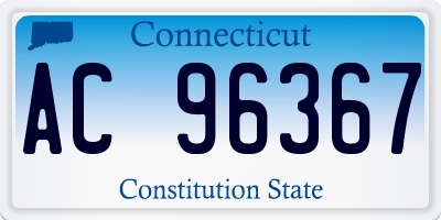 CT license plate AC96367