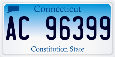 CT license plate AC96399