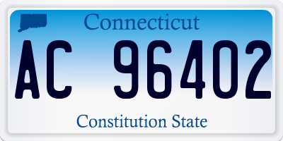 CT license plate AC96402
