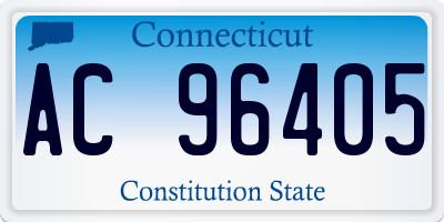 CT license plate AC96405