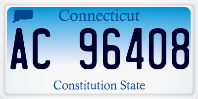 CT license plate AC96408