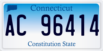 CT license plate AC96414
