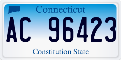 CT license plate AC96423
