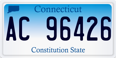CT license plate AC96426