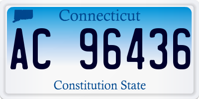 CT license plate AC96436