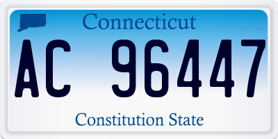 CT license plate AC96447