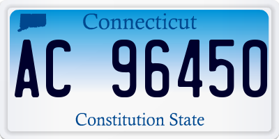 CT license plate AC96450