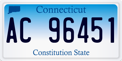 CT license plate AC96451