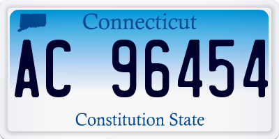 CT license plate AC96454