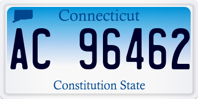 CT license plate AC96462