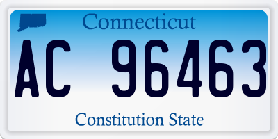 CT license plate AC96463