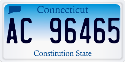 CT license plate AC96465