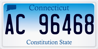 CT license plate AC96468