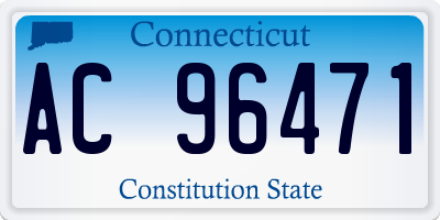 CT license plate AC96471