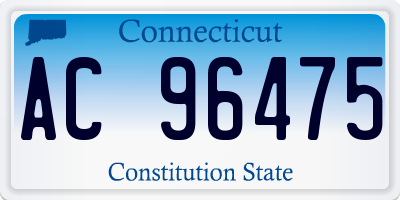 CT license plate AC96475