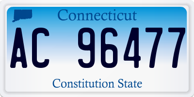CT license plate AC96477