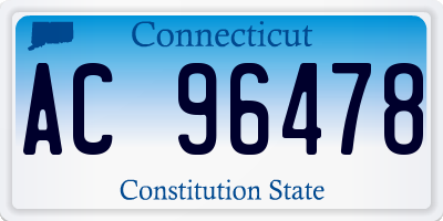 CT license plate AC96478
