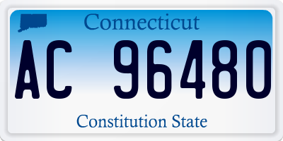 CT license plate AC96480