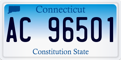 CT license plate AC96501