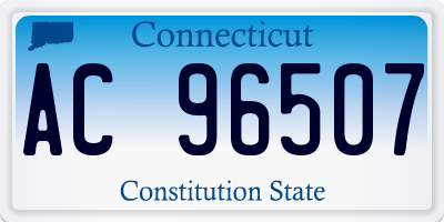 CT license plate AC96507