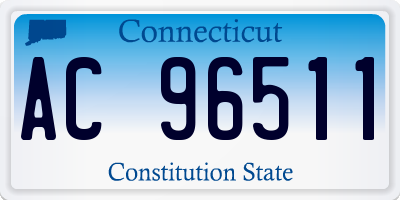 CT license plate AC96511