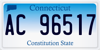 CT license plate AC96517