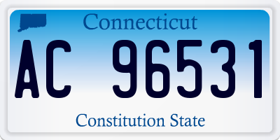 CT license plate AC96531