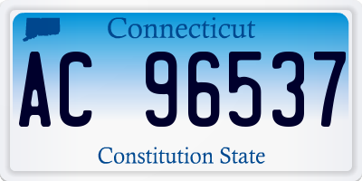 CT license plate AC96537
