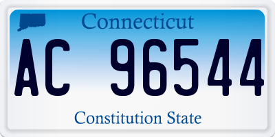 CT license plate AC96544