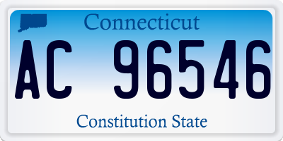 CT license plate AC96546
