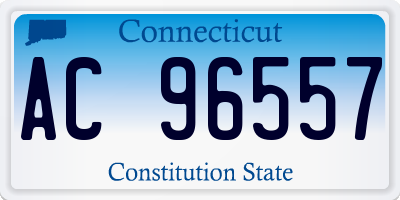 CT license plate AC96557
