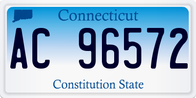 CT license plate AC96572