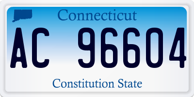 CT license plate AC96604