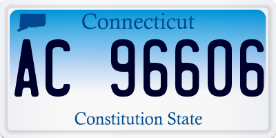 CT license plate AC96606