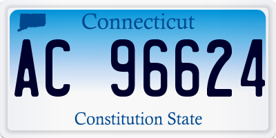 CT license plate AC96624