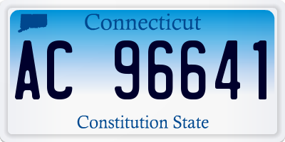 CT license plate AC96641