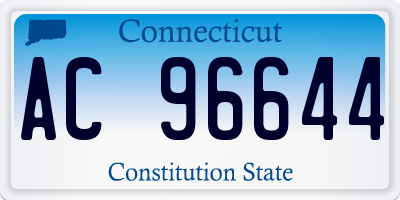 CT license plate AC96644