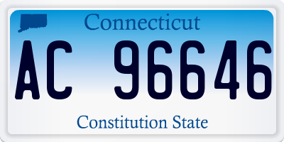 CT license plate AC96646