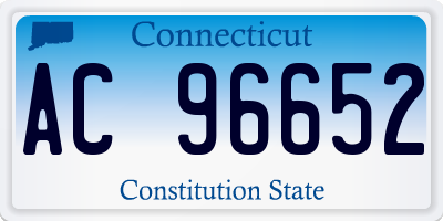 CT license plate AC96652