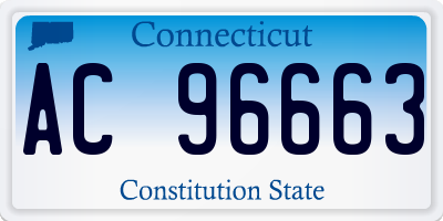 CT license plate AC96663