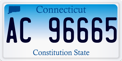 CT license plate AC96665