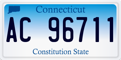 CT license plate AC96711