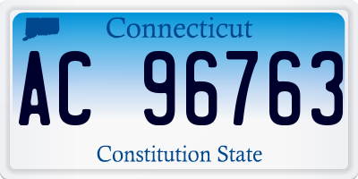 CT license plate AC96763