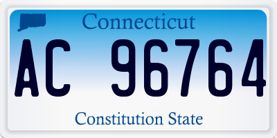 CT license plate AC96764