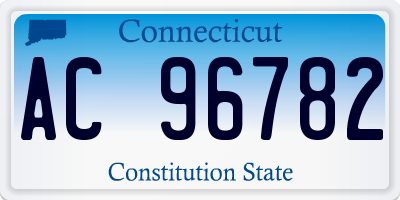 CT license plate AC96782