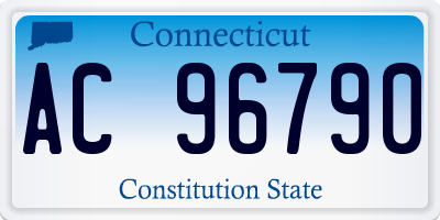 CT license plate AC96790